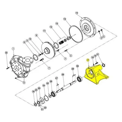 Barnes Pumps 052279 Repair Pump Part Number PEDESTAL, CI, 7.00" DIA 4030HCU  P/N: 059459