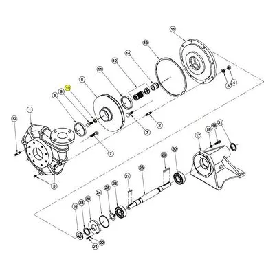 Barnes Pumps 030657 Repair Pump Part Number WASHER, .562" X 1.625" X.25", 416SS