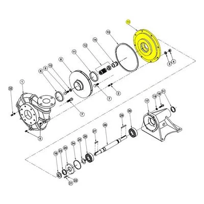 Barnes Pumps 052094 Repair Pump Part Number COUPLING, PLATE, SEAL, CI, 12.12"