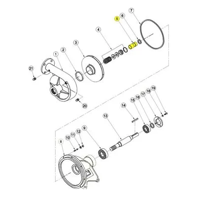 Barnes Pumps 018071 Repair Pump Part Number SLEEVE, SHAFT, BRZ, 1" ID, 2.19" LG