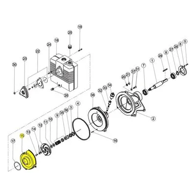 Barnes Pumps 019069 Repair Pump Part Number VOLUTE, CI 10ICU-1 033762