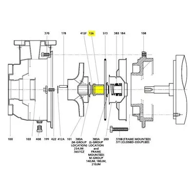 Goulds Pumps Repair Part 4K501 SHAFT SLEEVE SSHM e-SH M Group
