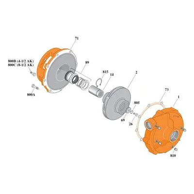 Berkeley Pump Kit B54489SKIT Repair Part Kits for Type B Pumps