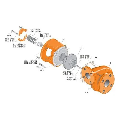 Berkeley Pump Kit B74458KIT Repair Part Kits for Type B Pumps