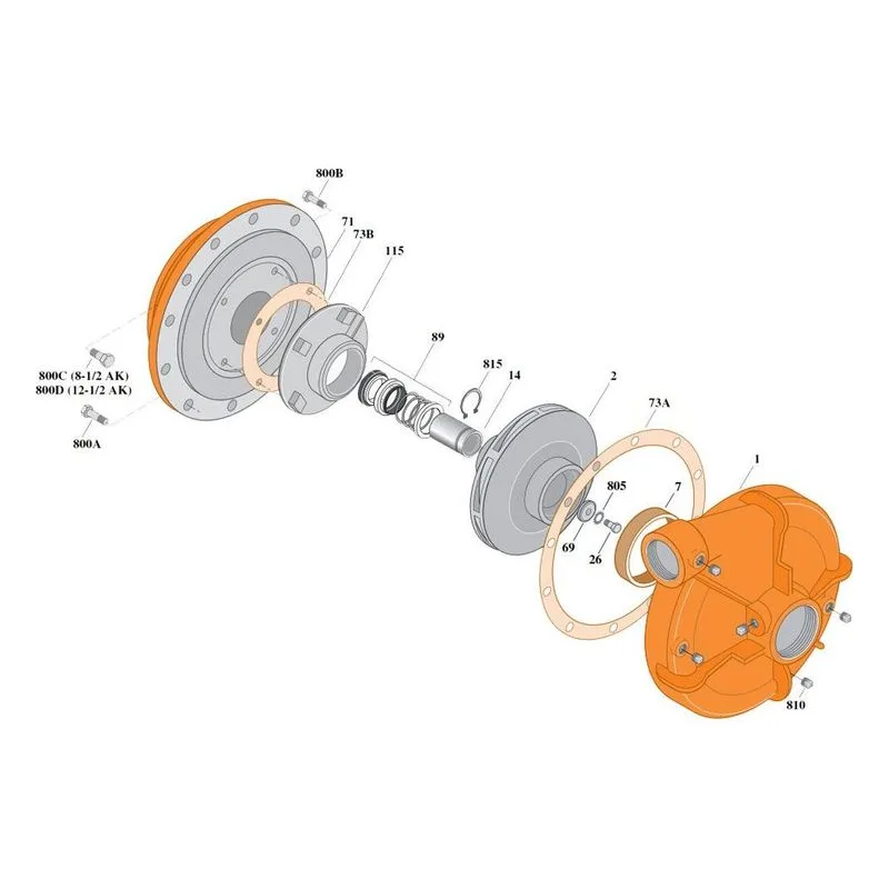 Berkeley Pump Kit B54105KIT Repair Part Kits for Type B Pumps