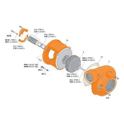 Berkeley Pump Kit B51633KIT Repair Part Kits for Type B Pumps