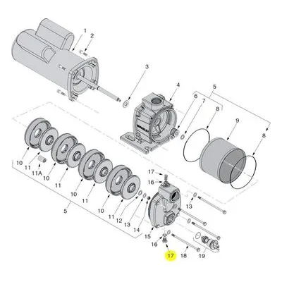 Berkeley Pump Replacement & Repair Part 171P1180 for Centrifugal & Irrigation Industrial Pumps