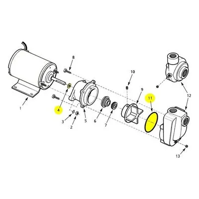 AMT Pumps 4850-300-90 BUNA N O-RING SUBGROUP