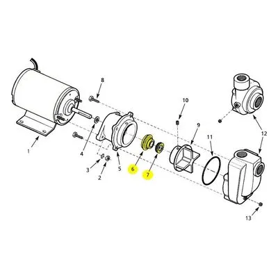 AMT Pump Repair Part 1641-051-90, 0.50 SEAL SUBGRP BUNA JC TYPE 6A. 4851-97 & 4861-97 Self Priming Pumps Models.