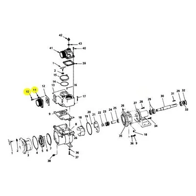 AMT Pump Repair Part 3S5X-050-95, 3" MNPT XCI SUCTION FLANGE KIT/SUBGROUP. 3100-99 Trash Pumps Model Number.