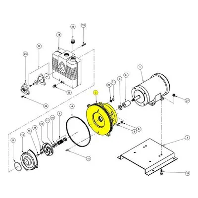 Barnes Pumps 019553 Repair Pump Part Number COUPLING, INTERM, CI, 8.88"