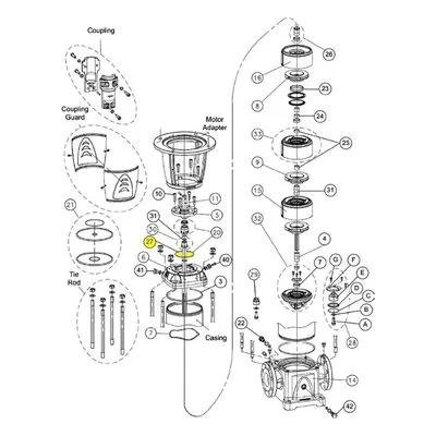 Goulds Pumps Repair Part 5K401 O-RING NSF-61 EPDM