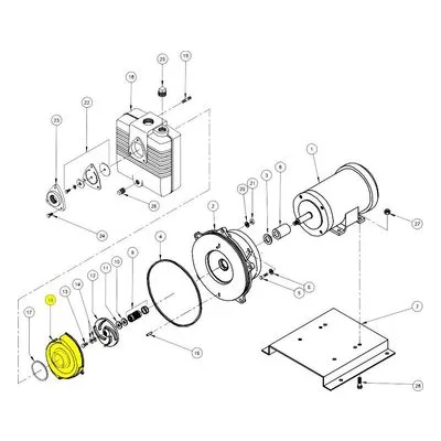 Barnes Pumps 019102 Repair Pump Part Number VOLUTE, CI