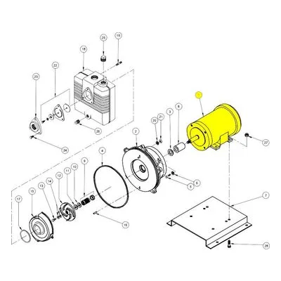 Barnes Pumps 028498D Repair Pump Part Number MOTOR, 15HP, 3445, 230/460V, 3PH