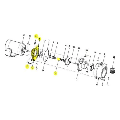 AMT Pumps 3655-030-90 ADAPTER ELEC/184JM TRASH XCI SUBGRP