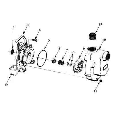 AMT 4292-K6 Pump Repair Kit 4292-96 1" Self Priming Utility Parts