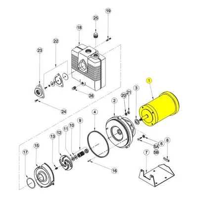 Barnes Pumps 022432 Repair Pump Part Number MOTOR, 2HP, 3500, 115/230
