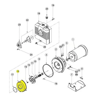 Barnes Pumps 018095 Repair Pump Part Number VOLUTE, CI
