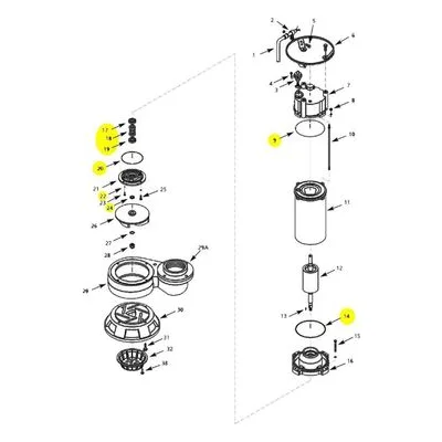 AMT Pump Repair Part 5767-300-90, SEAL KIT. 576E-95B Pumps 4", 5 HP Models.