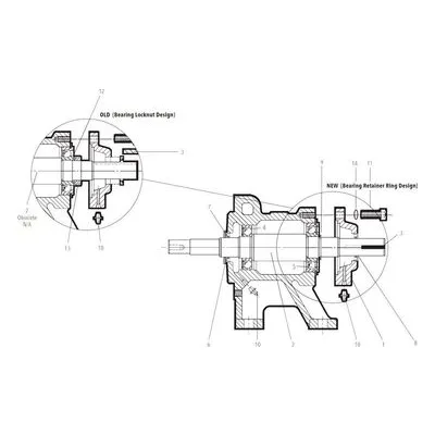Goulds Pumps Repair Part 14L60 BRG FRM ASSY-SST-M