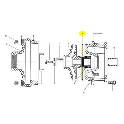 Goulds Pumps Repair Part 5K194 O-RING EPR-3656, 7 6 INCH
