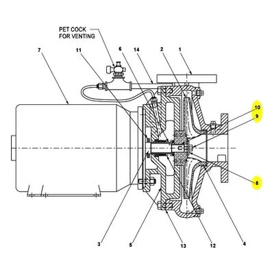 AMT Pump Repair Part 427A-010-97, IMPELLER KIT, 427A-95 1750 RPM Pumps Repair Parts.