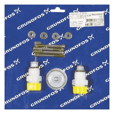 Grundfos 97751540 Dosing Pump Kits, Kit, Valve / Diaphragm SD-S-PV/T/C-2 Chemical Metering Pumps Replacement Parts