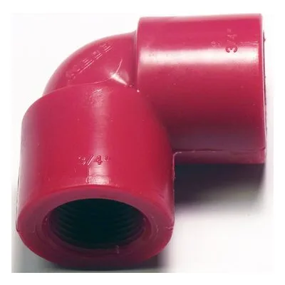 Yamada Pumps Item Code: 15V-ELBO - ELBOW 3/4"RED PVDF.