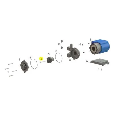 KOOLAIR Pumps (PM500) CERAMIC - WASHER & SHAFT, Seawater Circulation Pump Parts.