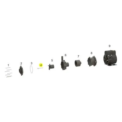 KOOLAIR Pumps (PM1000) CERAMIC - WASHER & SHAFT, Seawater Circulation Pump Parts.