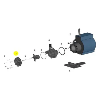 KOOLAIR Pumps (TPM1000) REINFORCED PP - FRONT COVER, Seawater Circulation Pump Parts.
