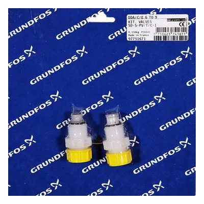 Grundfos 97751671 Dosing Pump Kits, Kit, valve SD-S-PVDF/T/C-1 Chemical Metering Pumps Replacement Parts