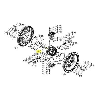 Yamada Pumps Part # 773047 CENTER ROD GUIDE DP-HD