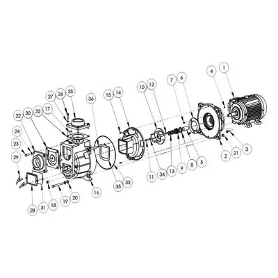 AMT Pump Repair Part 394E-080-95, 3" NPT DISCHARGE FLANGE C. IRON SUBGROUP/KIT