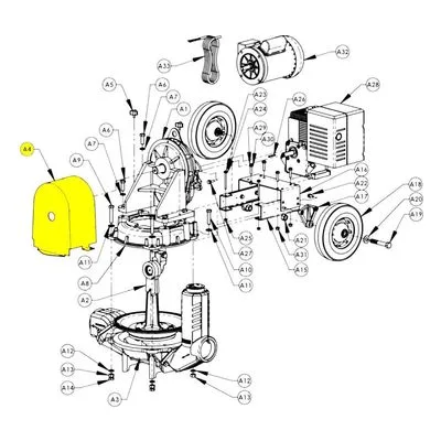 AMT Pump Repair Part 3354-103-00, PLUNGER GUARD BLACK POWDER COAT