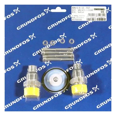 Grundfos 97751591 Dosing Pump Kits, Kit, Valve / Diaphragm SD-M-SS/T/SS-1 Chemical Metering Pumps Replacement Parts