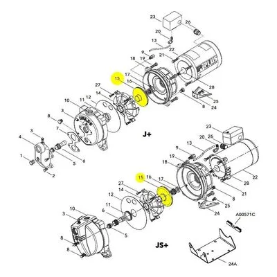 Goulds Pumps Repair Part 2K4 IMPELLER-JO5,VS05,JS05