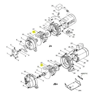 Goulds Pumps Repair Part 3K75 GUIDEVANE