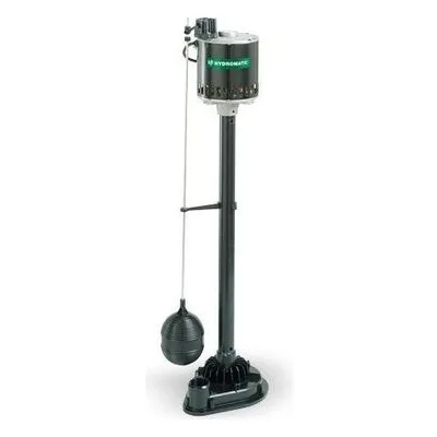 Hydromatic Pumps P33A1 Submersible Sump Pump, 1-1/4" Discharge, 1/3 HP, 115 Volts, 1 Phase, 1550 RPM, 1/4" Solids
