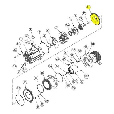 Finish Thompson 106235-6 Pump Repair Spare Part Barrier