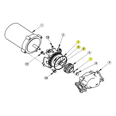 AMT 5710-97 Pump Repair Part 5700-300-KT, SEAL KIT BUNA FOR 570/571/572