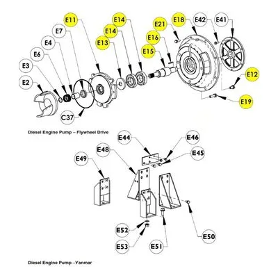 AMT 5587-091-96 Pump Repair Part - SEAL PLATE & SAE#5 BELL HSNG ADAPTER SBG.