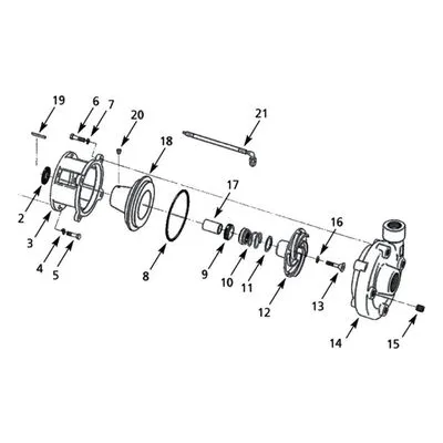 AMT 4251-K5 Pump Repair Kit 4251-95 Pump End Unassembled