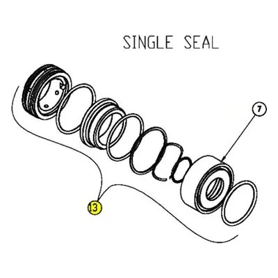AMPCO Sanitary Pump Repair Part GS02600639-ND, 757 SINGLE SEAL KIT C/C/V, NEW DESIGN