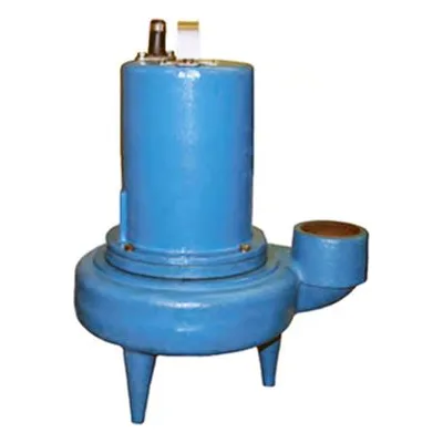 Barnes 3SEH1524L 3SEH-L Series 3" Horizontal Submersible Sewage Ejector Pump, Item No. 132725H a Crane Product.