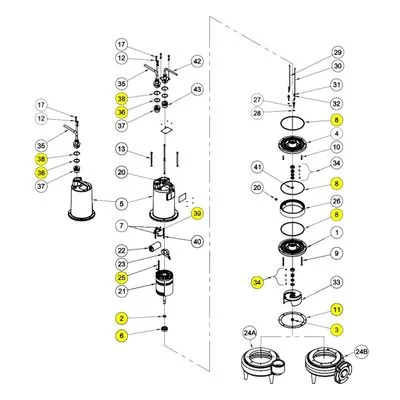Barnes Pumps 130173 Repair Pump Part Number KIT, SERVICE, 2 L-DS
