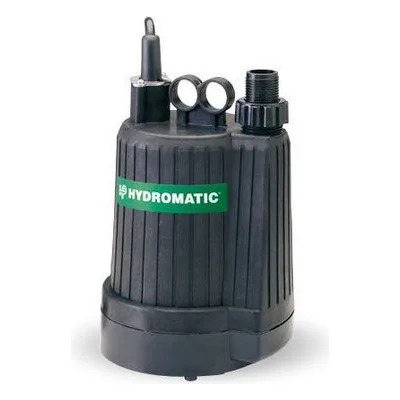 Hydromatic Pumps HUP4 Utility Water Pump, 1" Discharge, 1/4 HP, 115 Volts, 1 Phase, 1550 RPM, 1/8" Solids Handling