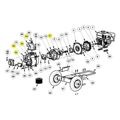 AMT Pumps 3993-301-90 GASKET/O-RING SUBGROUP KIT - BUNA-N