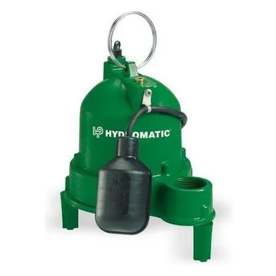 Hydromatic SHEF30A1 20 SHEF Sump / Effluent Pump, 1-1/2" Discharge, 3/10 HP, 115 Volts, 1 Phase, 1550 RPM, 3/4" Solids
