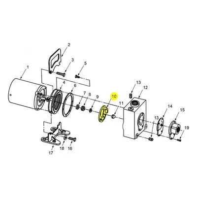 AMT Pump Repair Part 2820-011-0C, 276E IMP XCI 2HP ODP/3HP TEFC 3PH MACH